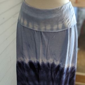 Tie Dye Skirt with Fold Over Top